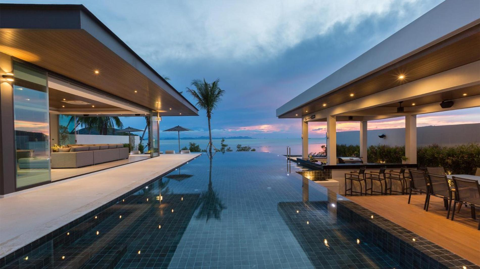 Exclusive Sea Renity A Beachfront Villa Retreat Sleeps 12 Adults And 6 Kids Laem Sor Luaran gambar