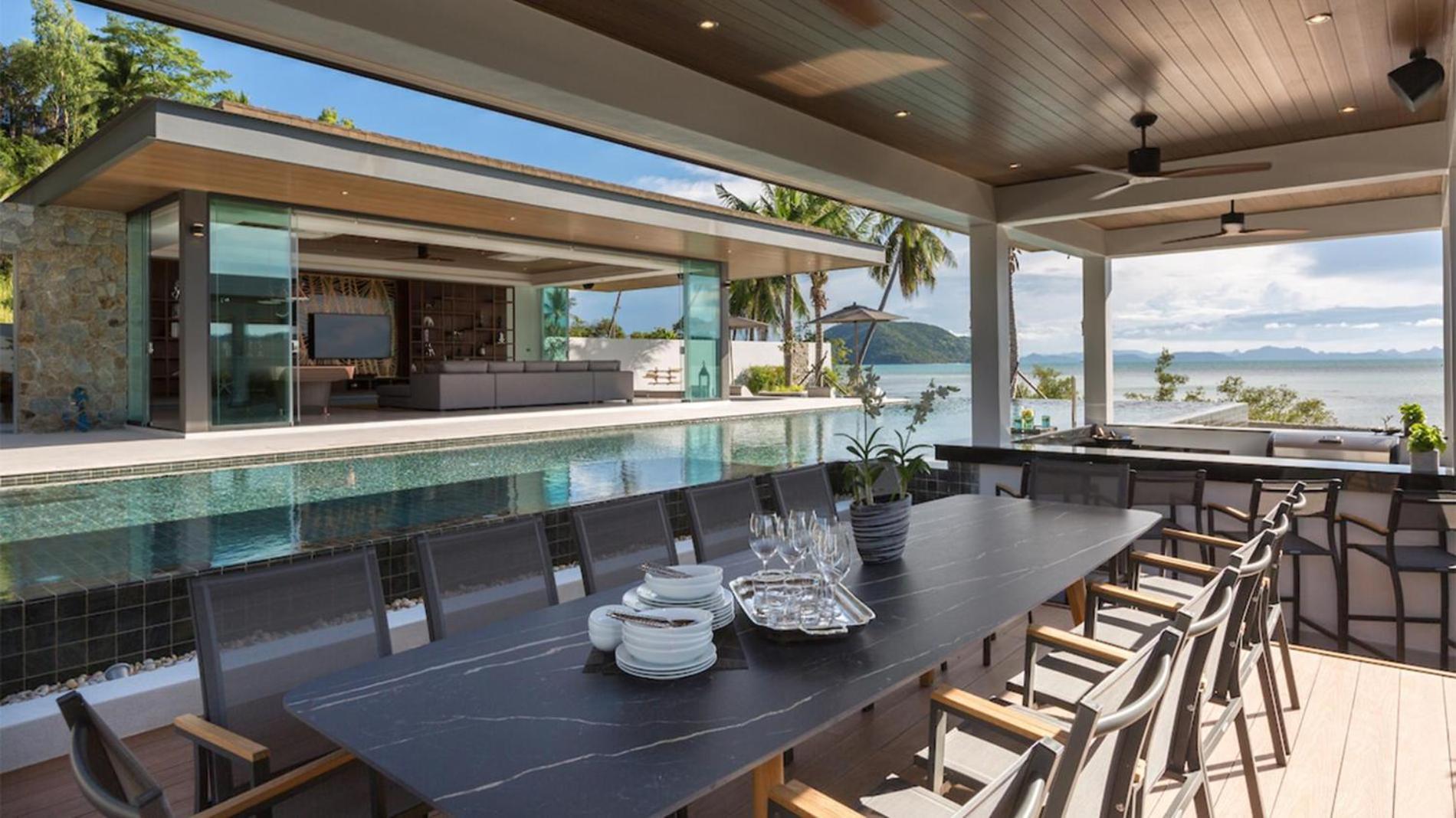 Exclusive Sea Renity A Beachfront Villa Retreat Sleeps 12 Adults And 6 Kids Laem Sor Luaran gambar
