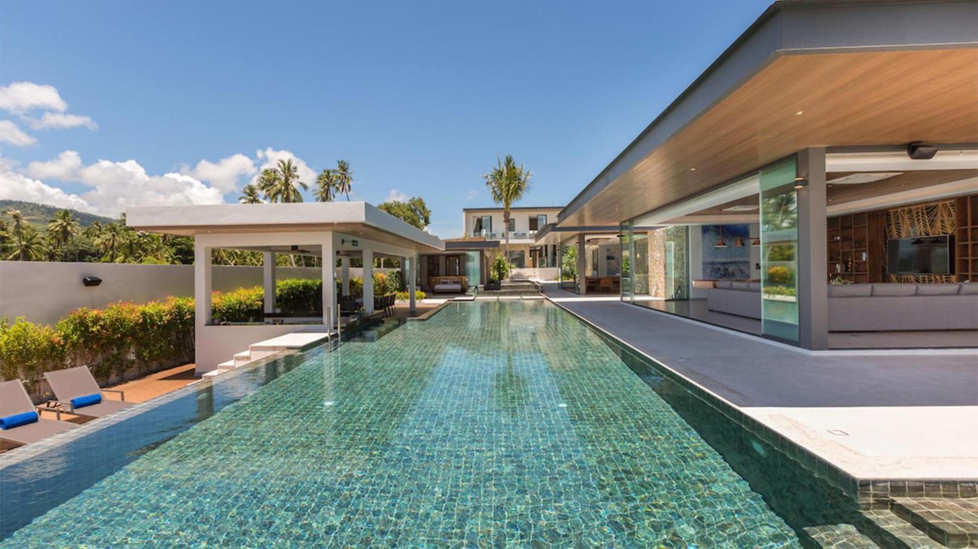 Exclusive Sea Renity A Beachfront Villa Retreat Sleeps 12 Adults And 6 Kids Laem Sor Luaran gambar